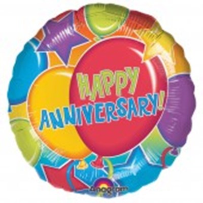 Buy And Send Happy Anniversary 18 inch Foil Balloon